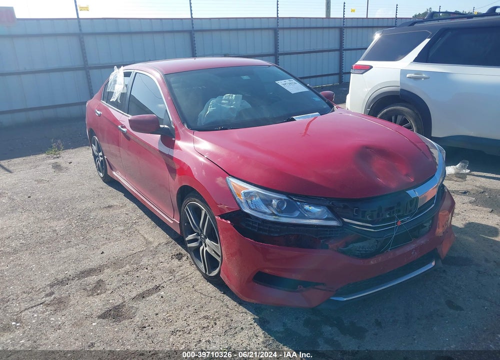 2016 HONDA ACCORD SPORT VIN: 1HGCR2F51GA096647