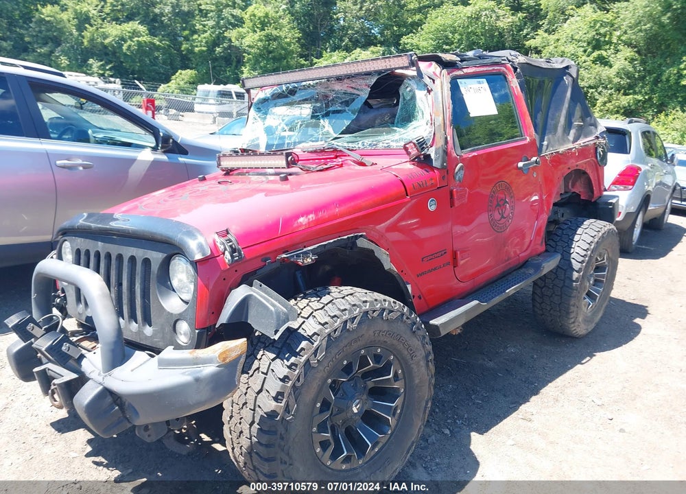 2014 JEEP WRANGLER SPORT VIN: 1C4AJWAG7EL231287
