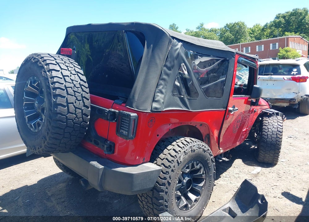 2014 JEEP WRANGLER SPORT VIN: 1C4AJWAG7EL231287