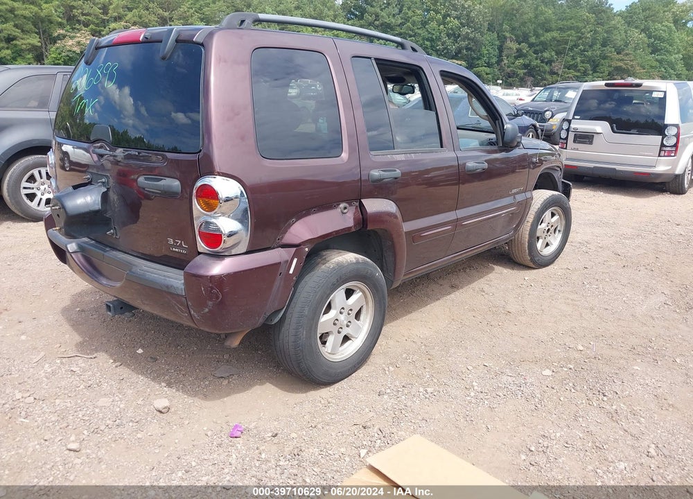 2004 JEEP LIBERTY LIMITED EDITION VIN: 1J4GK58K84W226893