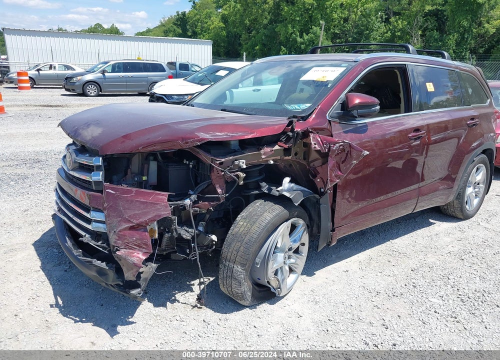 2019 TOYOTA HIGHLANDER LIMITED VIN: 5TDDZRFH6KS961744