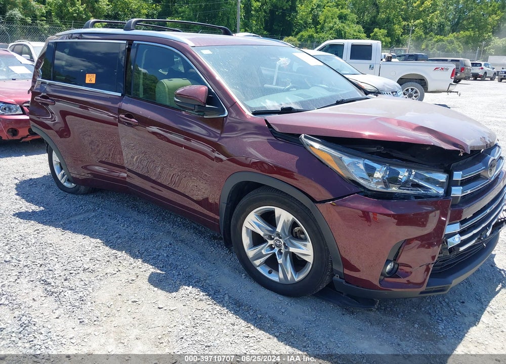 2019 TOYOTA HIGHLANDER LIMITED VIN: 5TDDZRFH6KS961744