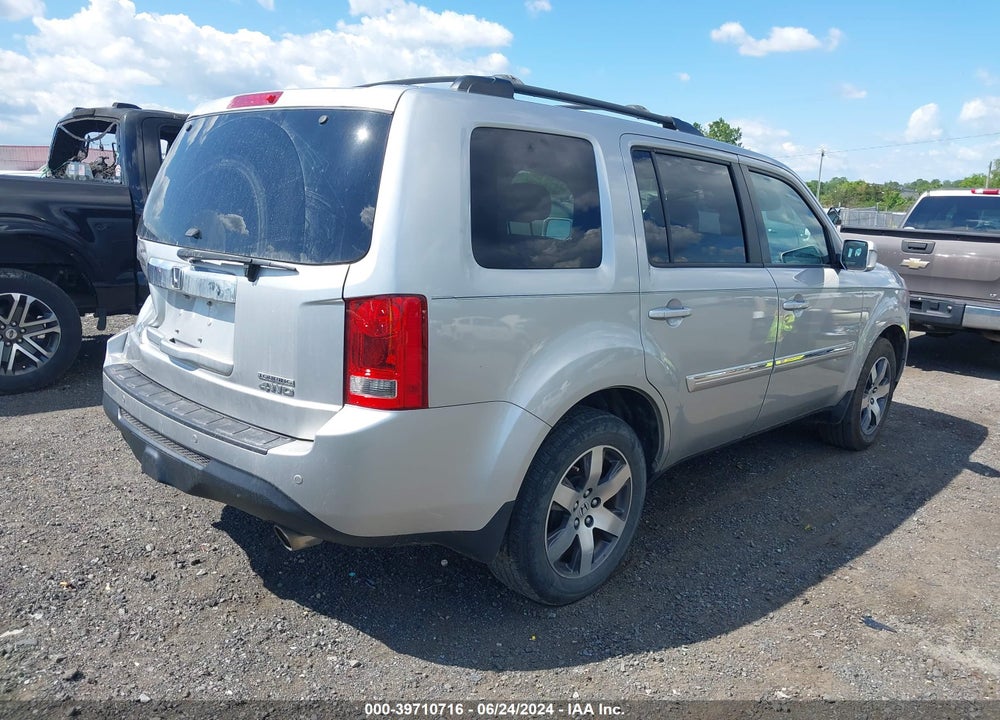 2013 HONDA PILOT TOURING VIN: 5FNYF4H92DB025856