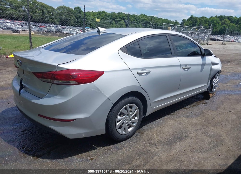 2017 HYUNDAI ELANTRA SE VIN: KMHD74LF6HU403324
