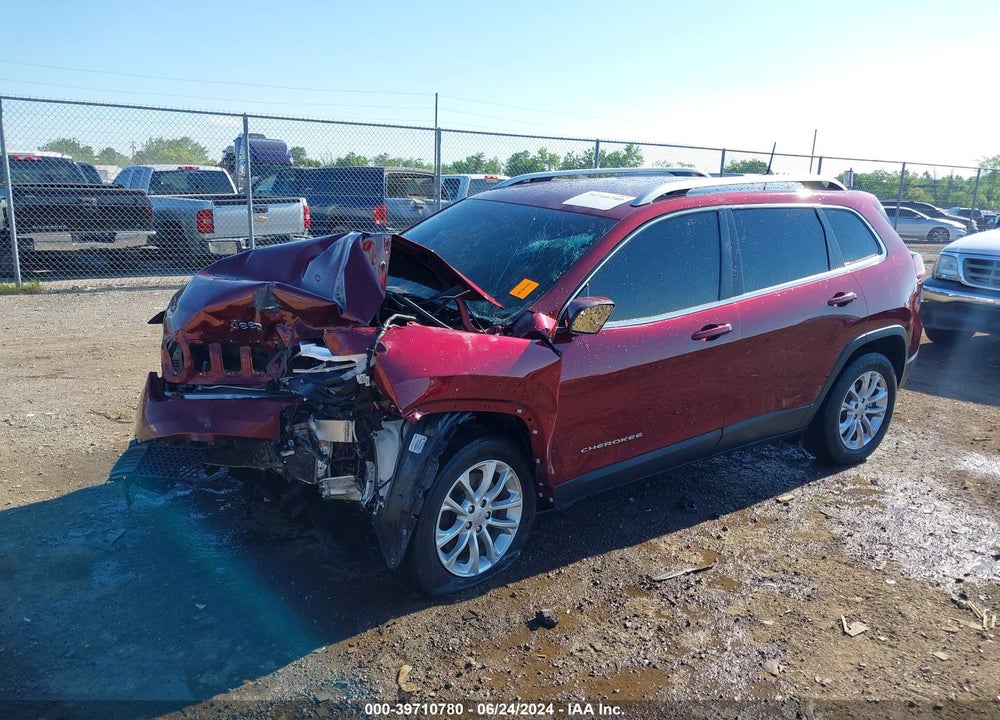 2019 JEEP CHEROKEE LATITUDE FWD VIN: 1C4PJLCB2KD406402