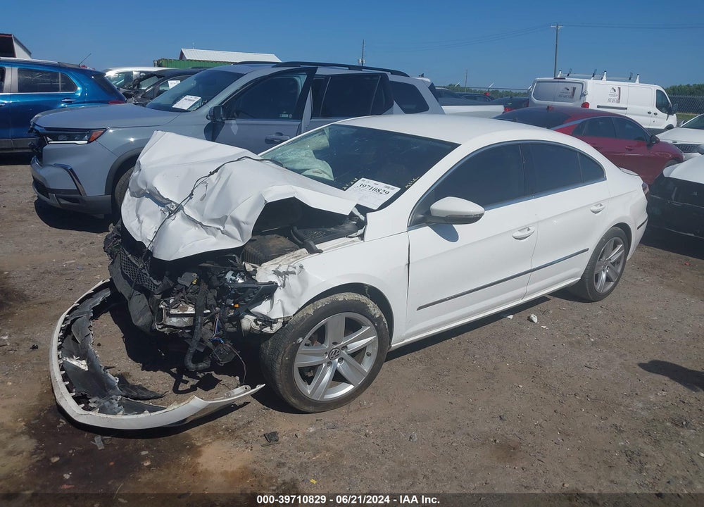 2014 VOLKSWAGEN CC 2.0T SPORT VIN: WVWBP7AN5EE528926