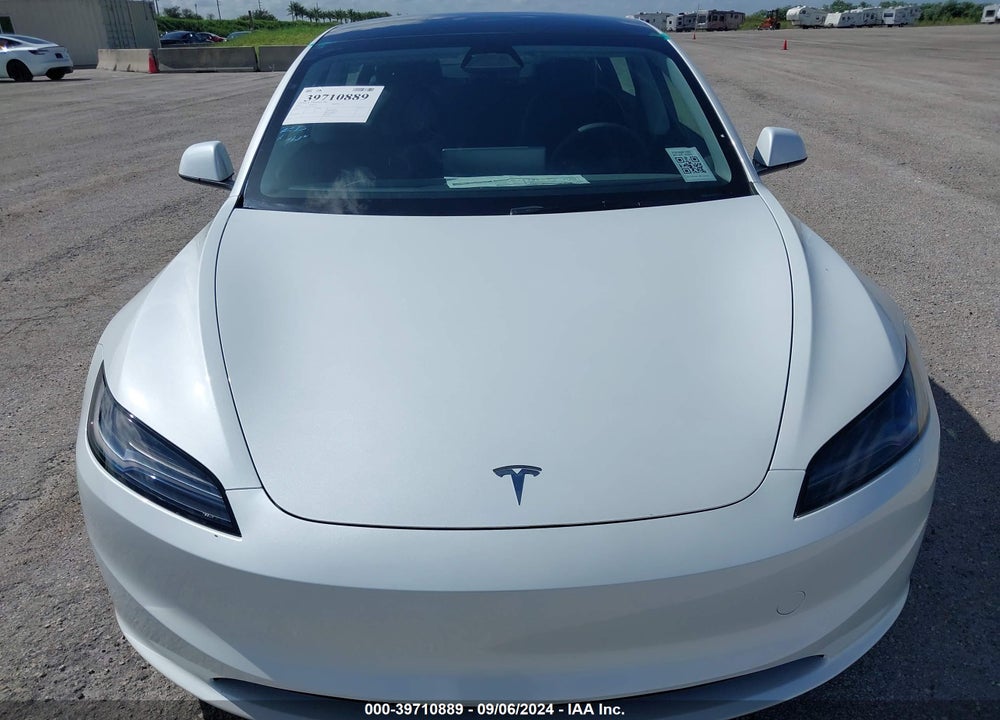 2024 TESLA MODEL 3 REAR-WHEEL DRIVE VIN: 5YJ3E1EA0RF751037