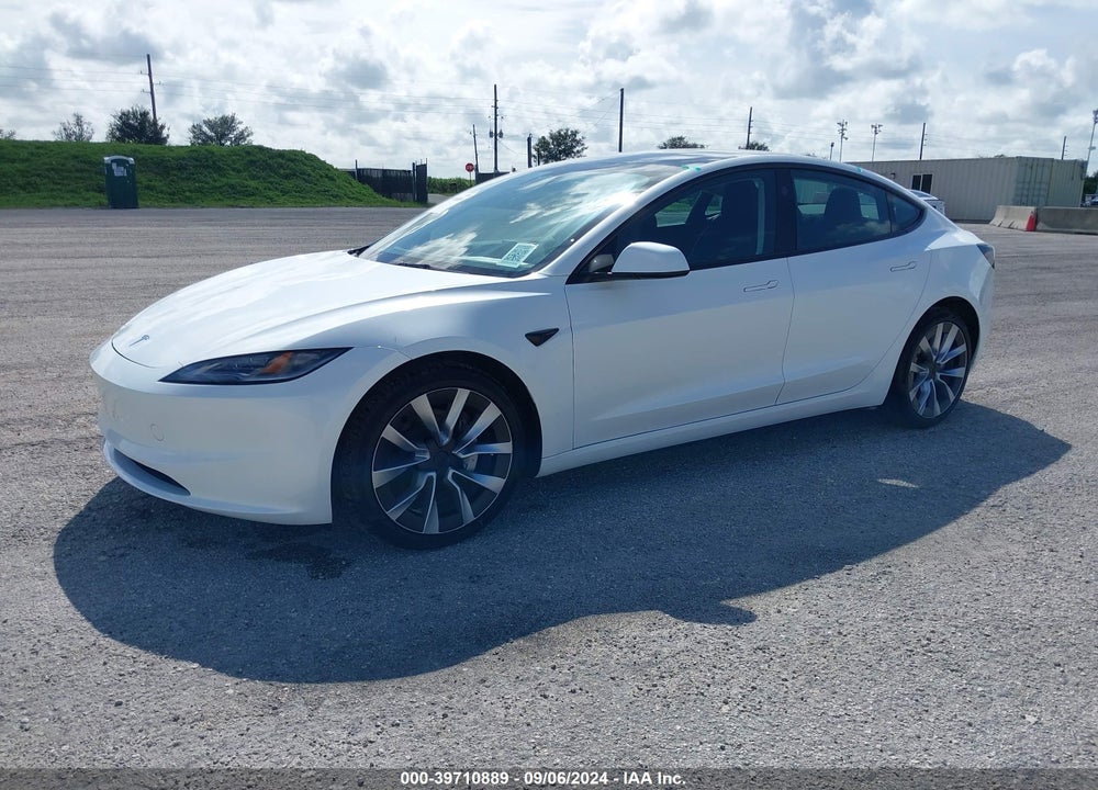 2024 TESLA MODEL 3 REAR-WHEEL DRIVE VIN: 5YJ3E1EA0RF751037