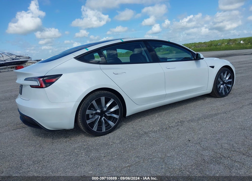 2024 TESLA MODEL 3 REAR-WHEEL DRIVE VIN: 5YJ3E1EA0RF751037