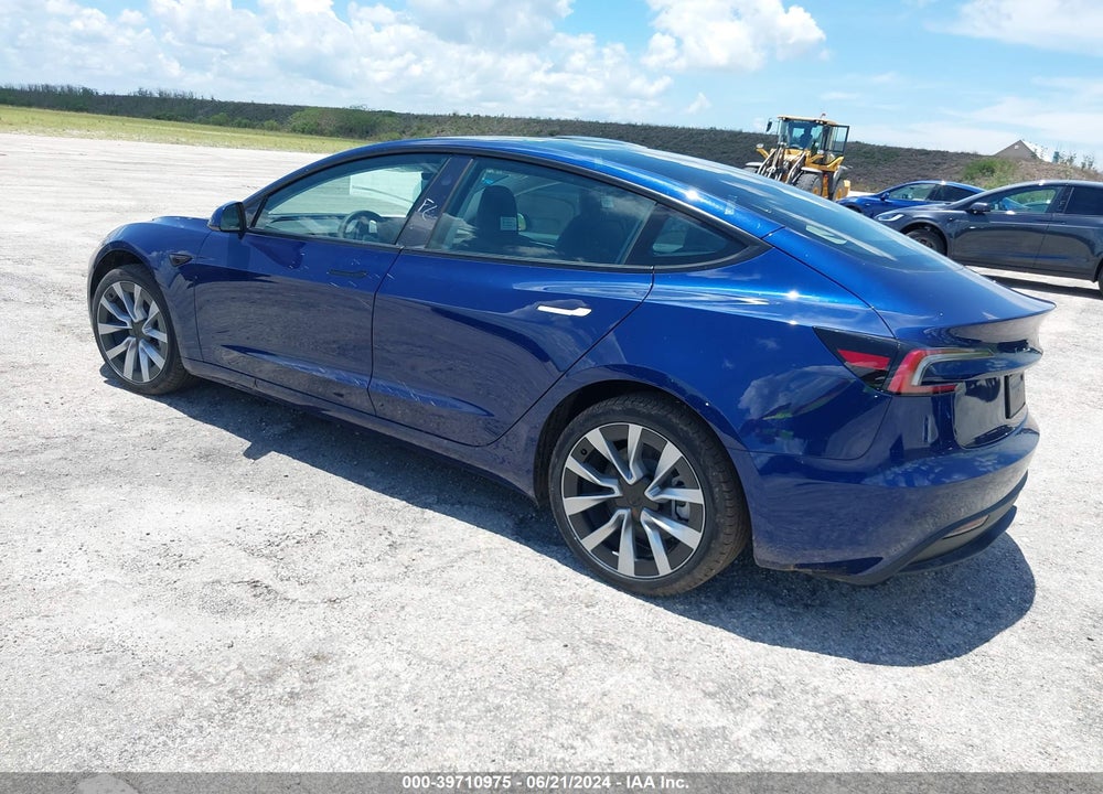 2024 TESLA MODEL 3 REAR-WHEEL DRIVE VIN: 5YJ3E1EA1RF752679