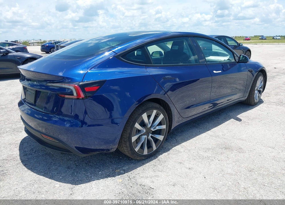 2024 TESLA MODEL 3 REAR-WHEEL DRIVE VIN: 5YJ3E1EA1RF752679
