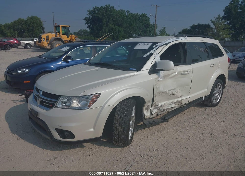 2013 DODGE JOURNEY SXT VIN: 3C4PDCBBXDT580174
