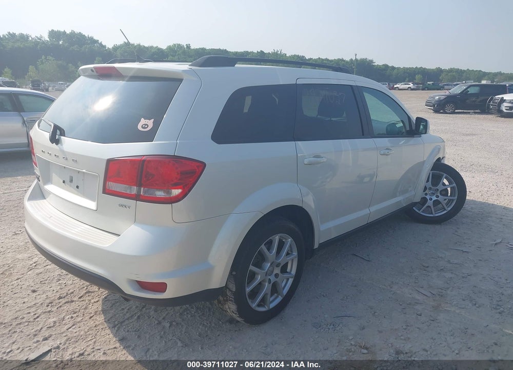 2013 DODGE JOURNEY SXT VIN: 3C4PDCBBXDT580174