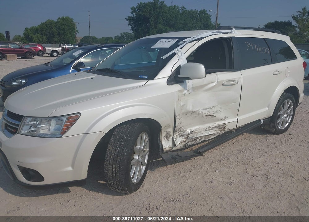 2013 DODGE JOURNEY SXT VIN: 3C4PDCBBXDT580174