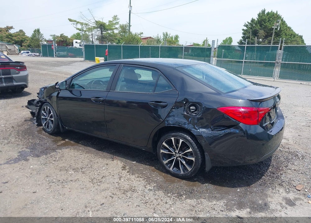 2018 TOYOTA COROLLA SE VIN: 2T1BURHE9JC016349