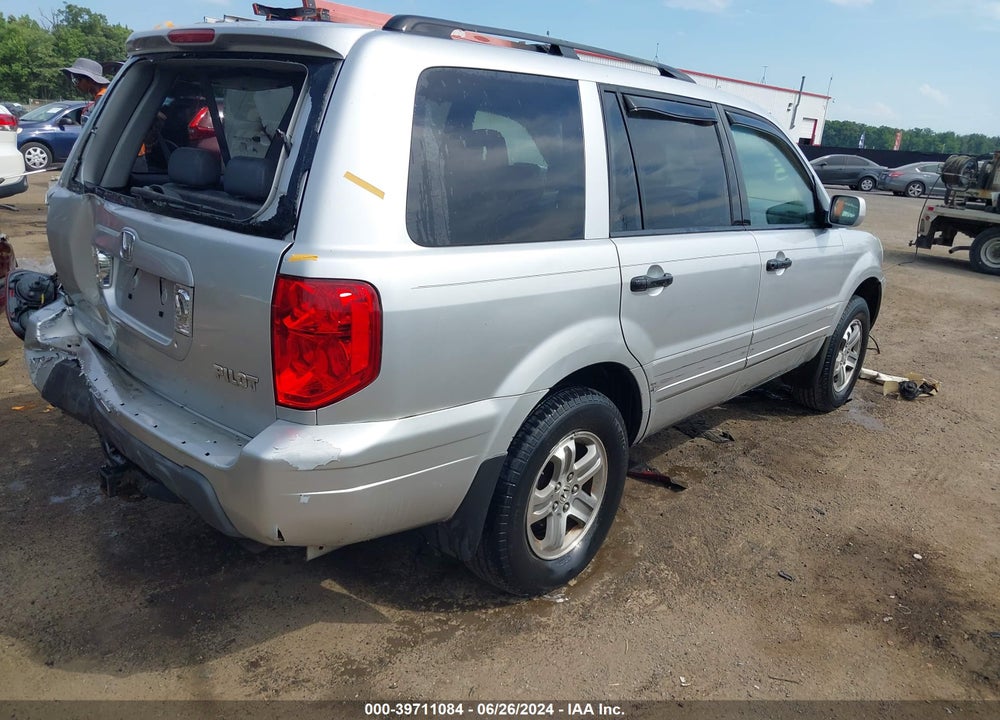 2005 HONDA PILOT EX-L VIN: 5FNYF18555B024181
