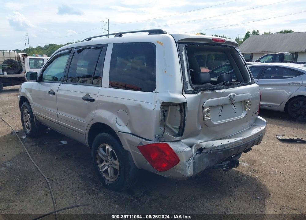 2005 HONDA PILOT EX-L VIN: 5FNYF18555B024181