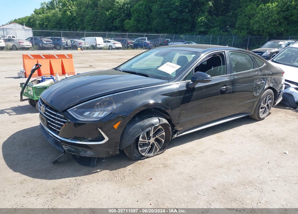 2022 HYUNDAI SONATA HYBRID BLUE VIN: KMHL24JJ7NA037498