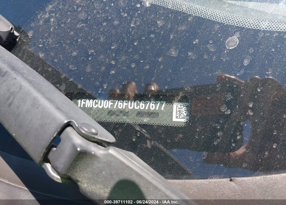 2015 FORD ESCAPE S VIN: 1FMCU0F76FUC67677