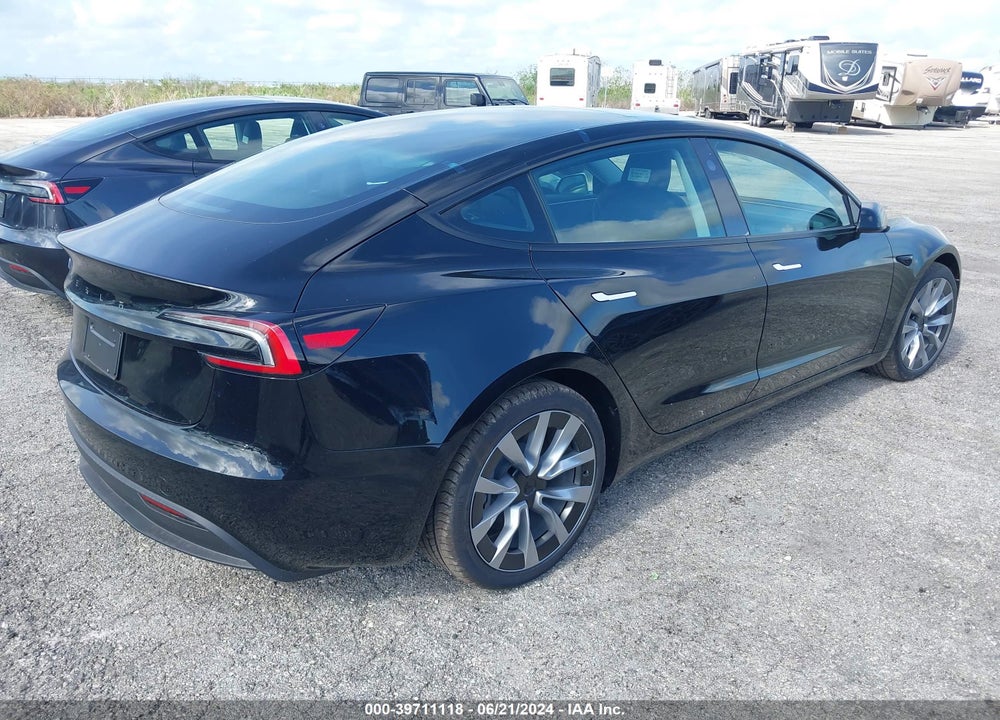 2024 TESLA MODEL 3 REAR-WHEEL DRIVE VIN: 5YJ3E1EA2RF752352