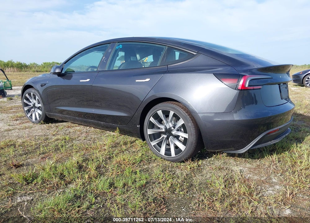 2024 TESLA MODEL 3 REAR-WHEEL DRIVE VIN: 5YJ3E1EA5RF752507