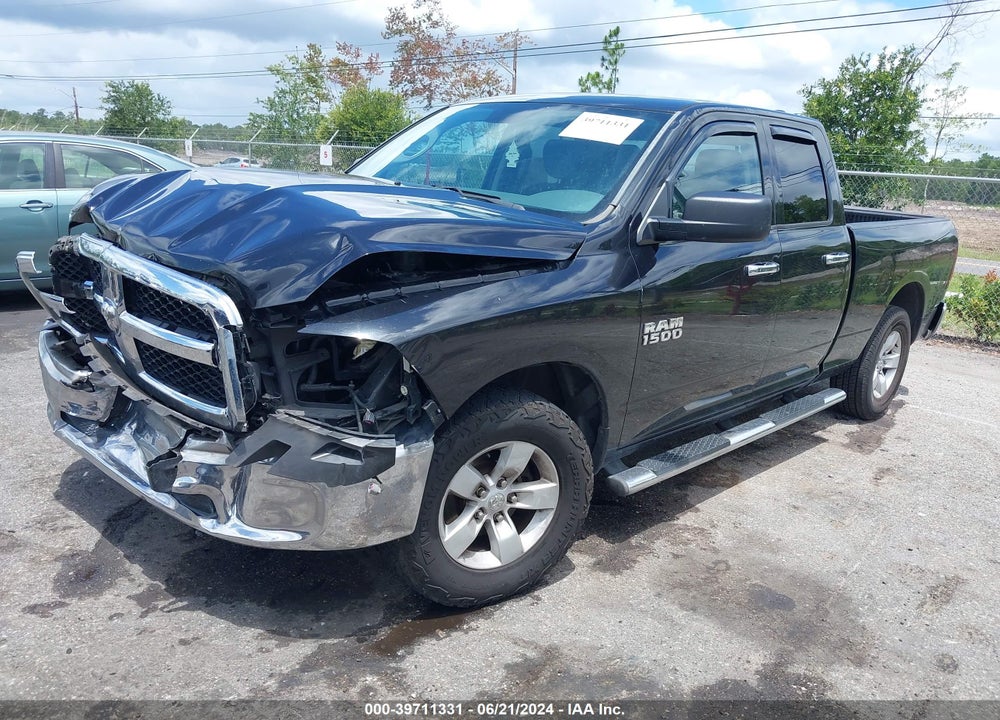 2017 RAM 1500 SLT QUAD CAB 4X2 6'4 BOX VIN: 1C6RR6GG0HS735295