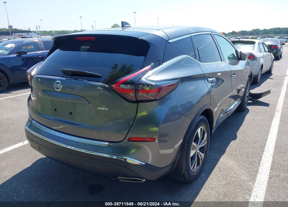 2021 NISSAN MURANO S INTELLIGENT AWD VIN: 5N1AZ2AS7MC125924