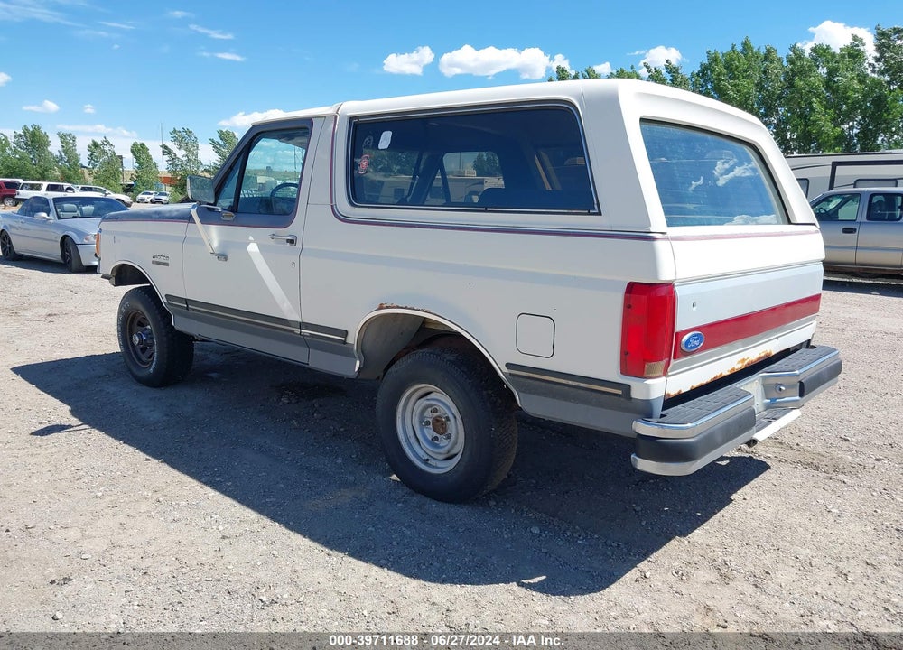 1991 FORD BRONCO U100 VIN: 1FMEU15H5MLA72407