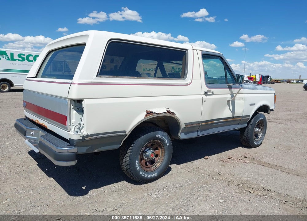 1991 FORD BRONCO U100 VIN: 1FMEU15H5MLA72407