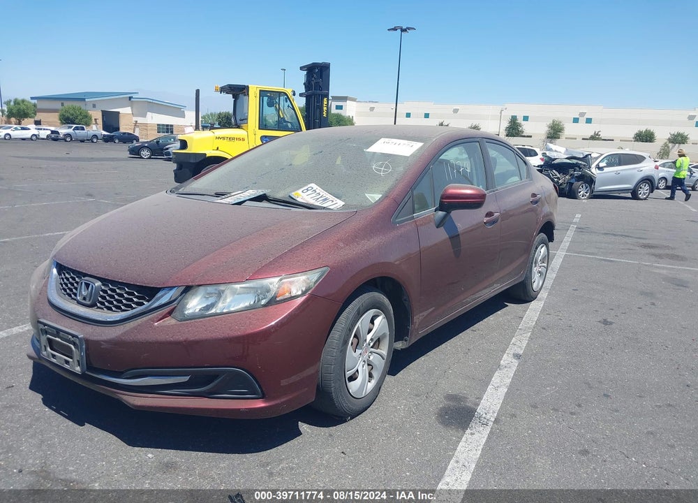 2015 HONDA CIVIC LX VIN: 19XFB2F56FE228765
