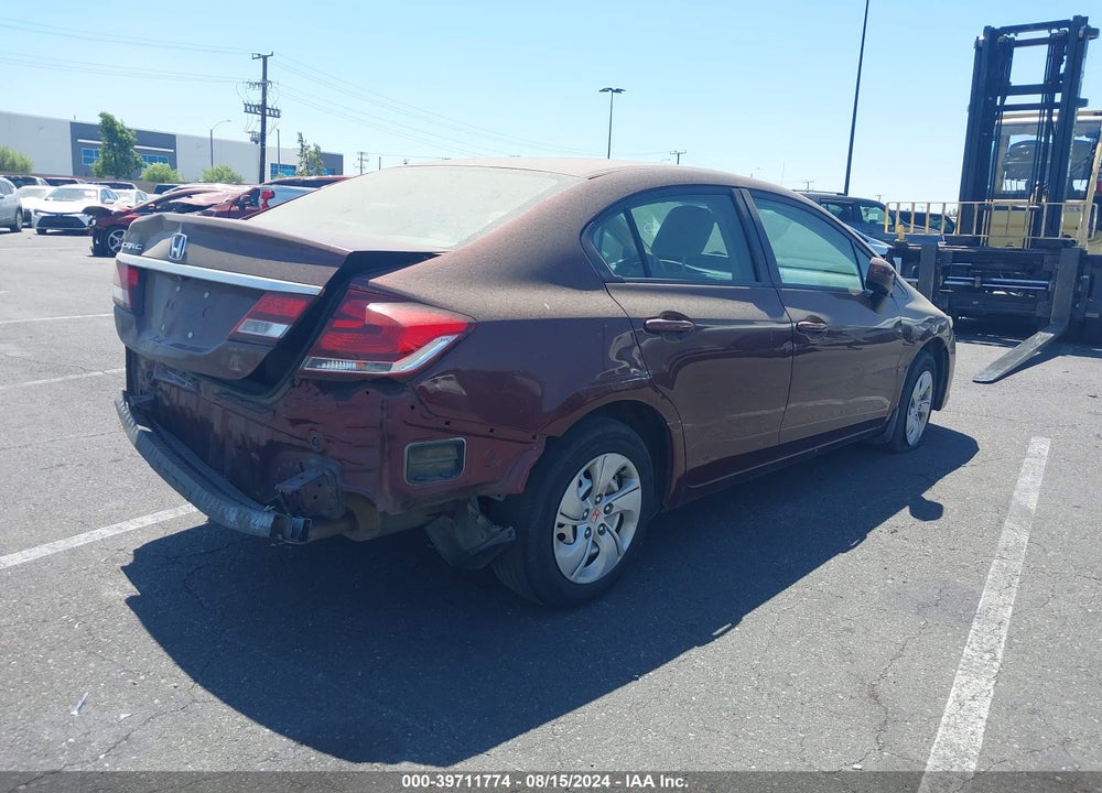 2015 HONDA CIVIC LX VIN: 19XFB2F56FE228765