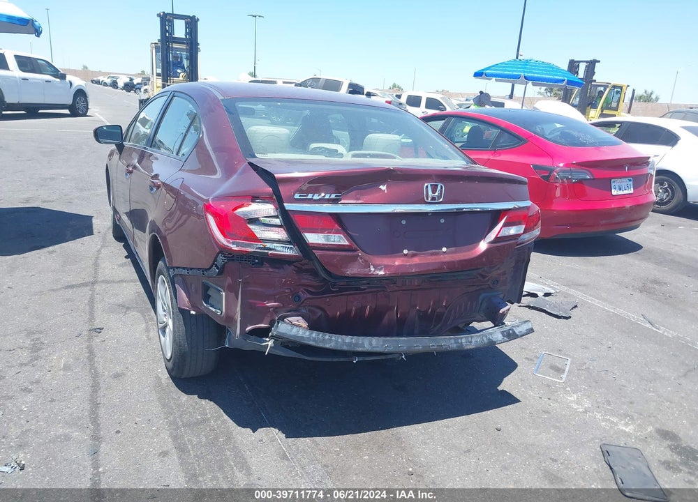 2015 HONDA CIVIC LX VIN: 19XFB2F56FE228765
