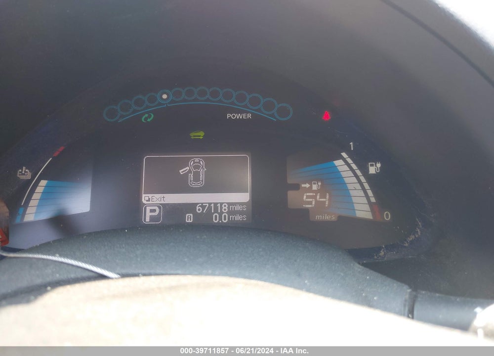 2014 NISSAN LEAF SV VIN: 1N4AZ0CP9EC332114