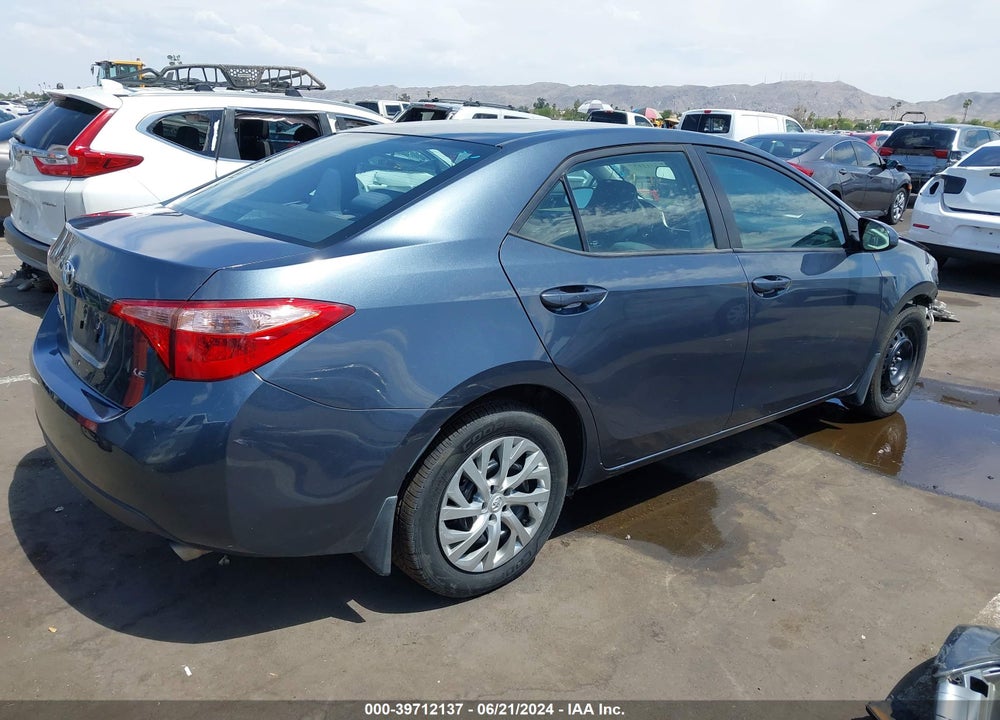 2019 TOYOTA COROLLA LE VIN: 2T1BURHE5KC196429