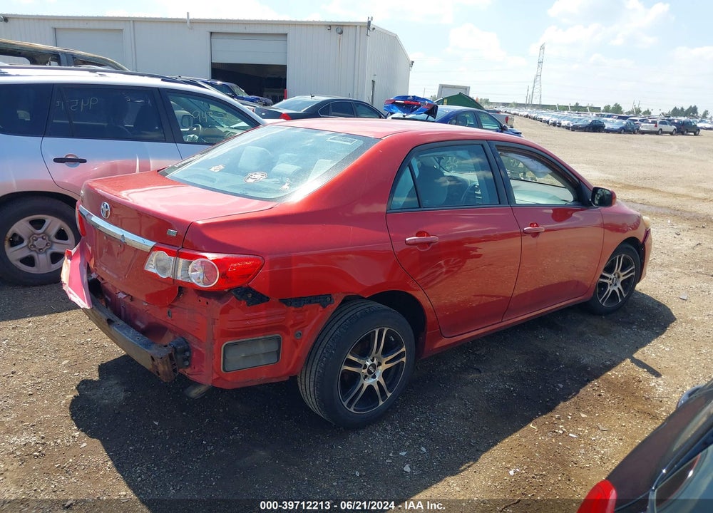 2012 TOYOTA COROLLA LE VIN: 5YFBU4EE3CP038390
