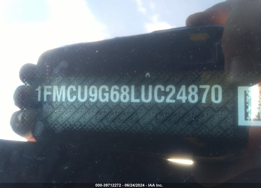 2020 FORD ESCAPE SE VIN: 1FMCU9G68LUC24870