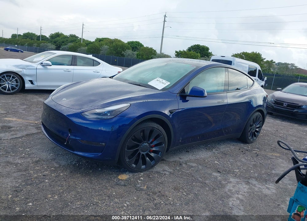 2022 TESLA MODEL Y PERFORMANCE DUAL MOTOR ALL-WHEEL DRIVE VIN: 7SAYGDEFXNF503288