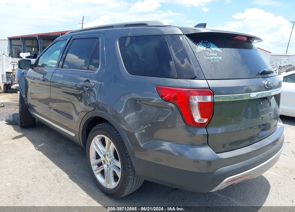 2016 FORD EXPLORER XLT VIN: 1FM5K7D83GGD26008