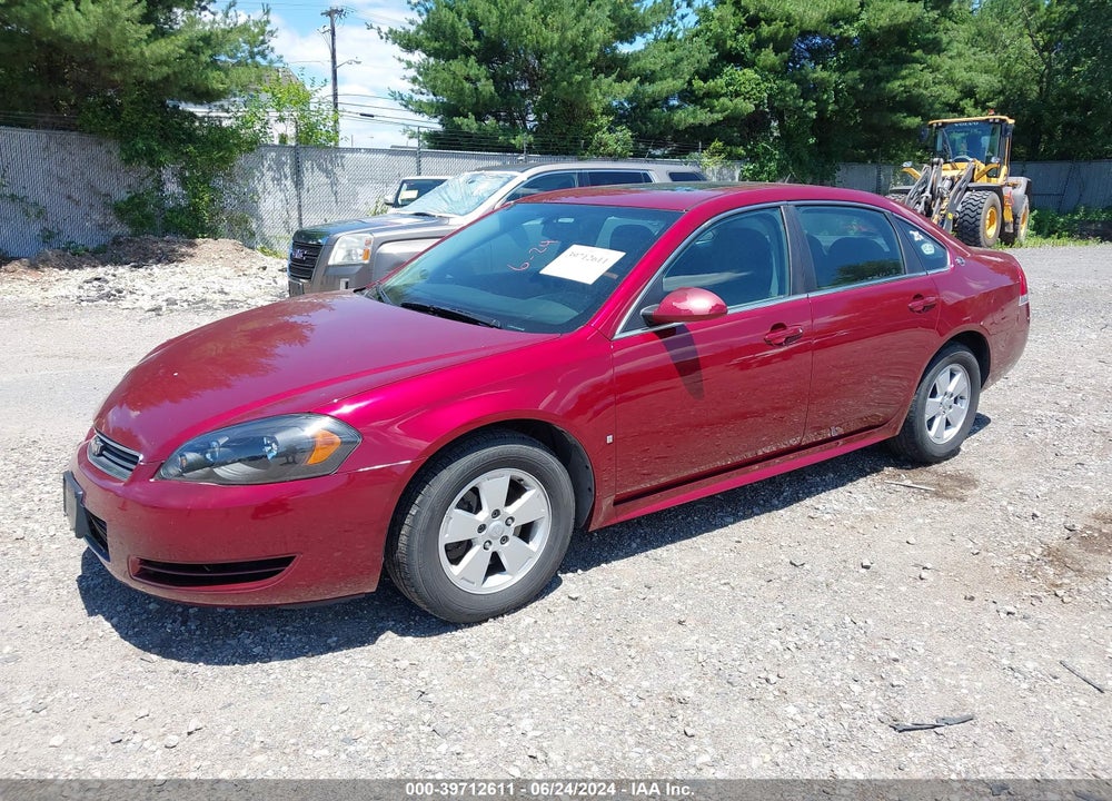 2009 CHEVROLET IMPALA LT VIN: 2G1WT57N591236220