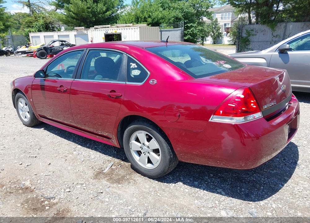 2009 CHEVROLET IMPALA LT VIN: 2G1WT57N591236220