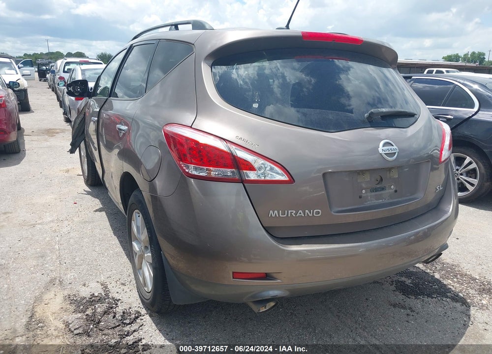2013 NISSAN MURANO SL VIN: JN8AZ1MUXDW204146