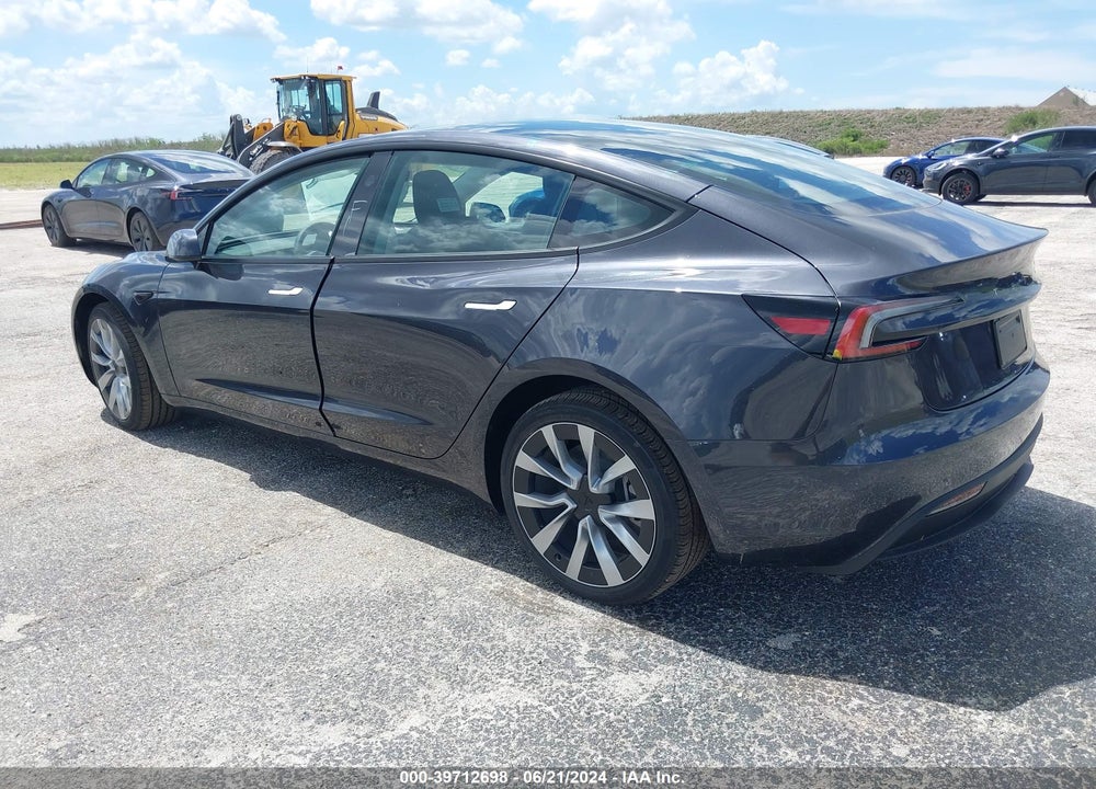 2024 TESLA MODEL 3 REAR-WHEEL DRIVE VIN: 5YJ3E1EA7RF768594