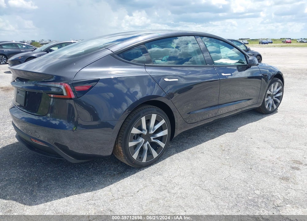 2024 TESLA MODEL 3 REAR-WHEEL DRIVE VIN: 5YJ3E1EA7RF768594