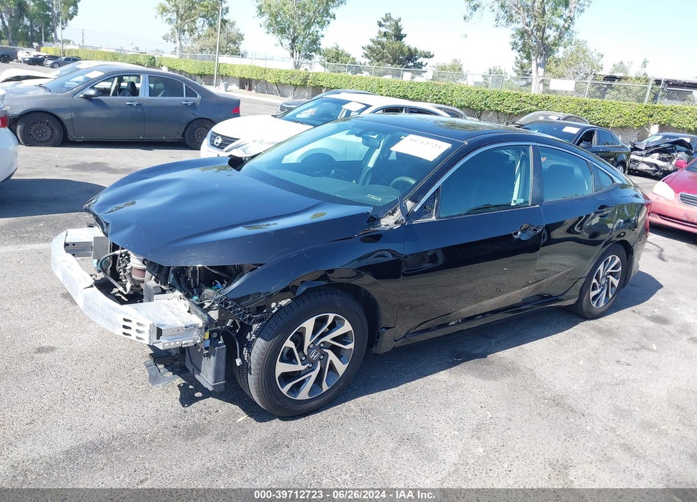 2018 HONDA CIVIC EX VIN: 2HGFC2F79JH605568
