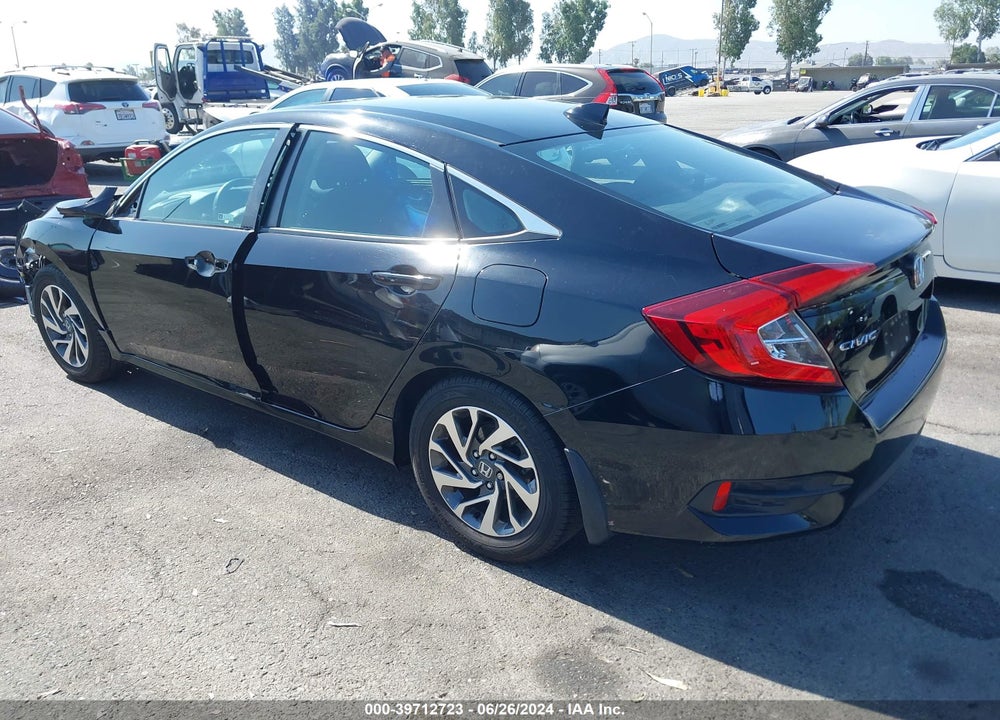 2018 HONDA CIVIC EX VIN: 2HGFC2F79JH605568