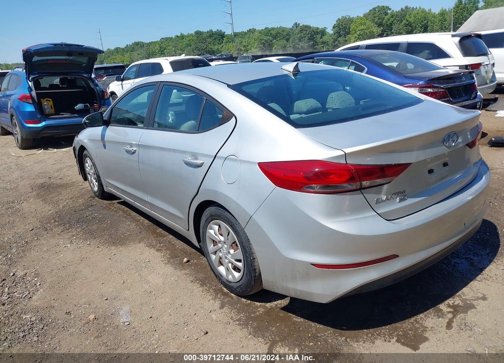 2017 HYUNDAI ELANTRA SE VIN: 5NPD74LF8HH185126