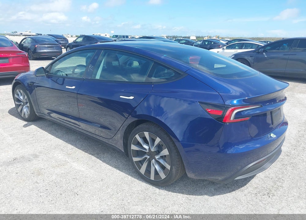 2024 TESLA MODEL 3 REAR-WHEEL DRIVE VIN: 5YJ3E1EA8RF751061