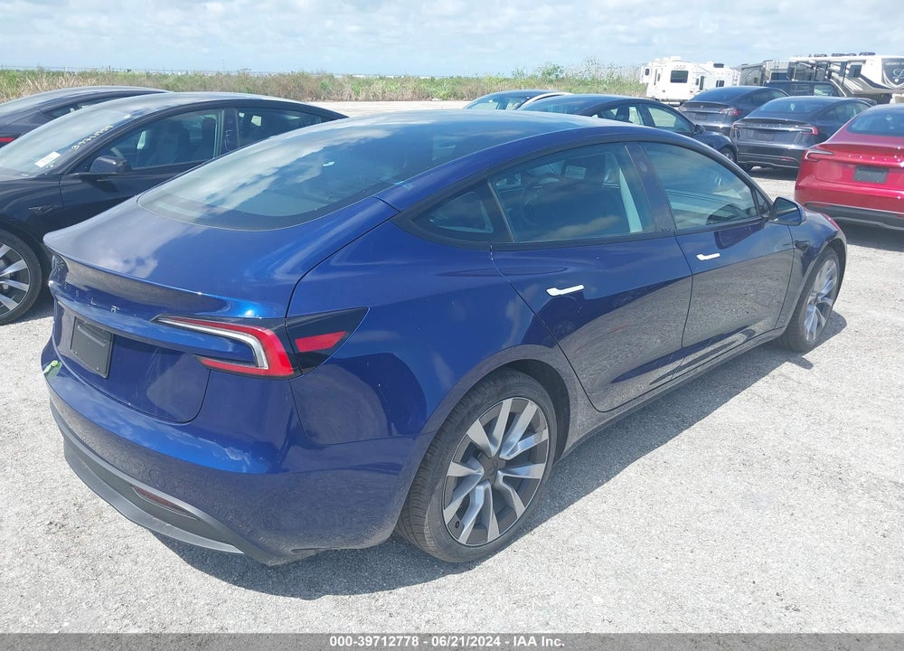 2024 TESLA MODEL 3 REAR-WHEEL DRIVE VIN: 5YJ3E1EA8RF751061