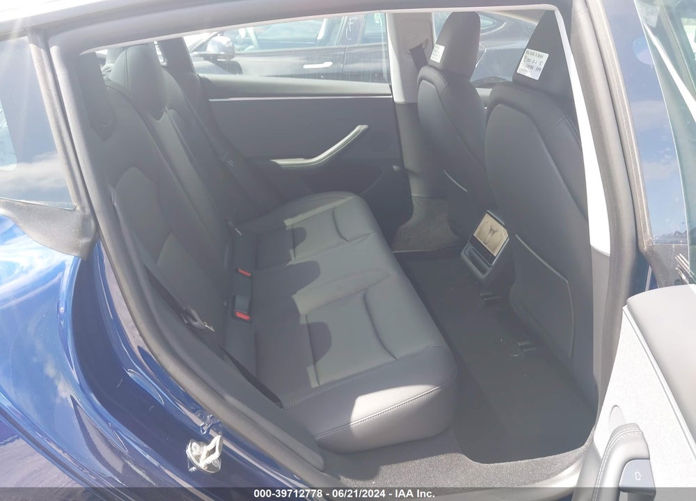 2024 TESLA MODEL 3 REAR-WHEEL DRIVE VIN: 5YJ3E1EA8RF751061