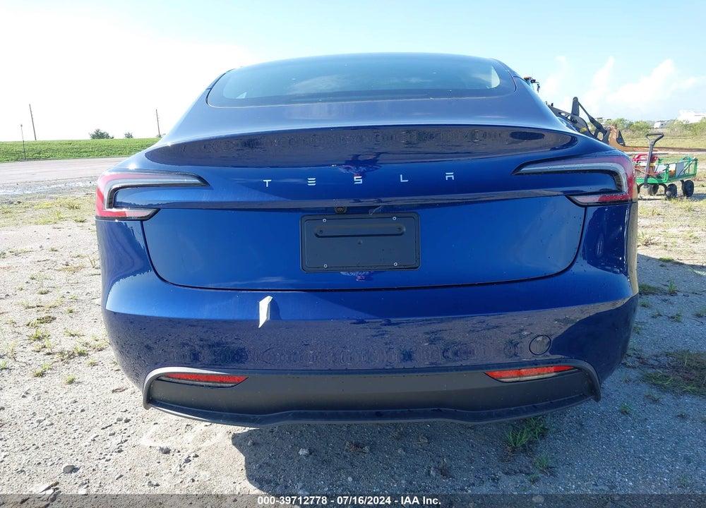 2024 TESLA MODEL 3 REAR-WHEEL DRIVE VIN: 5YJ3E1EA8RF751061